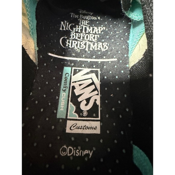 Vans Old Skool Nightmare Before Christmas Jack Skellington Checkerboard 7M 8.5W - Picture 7 of 9